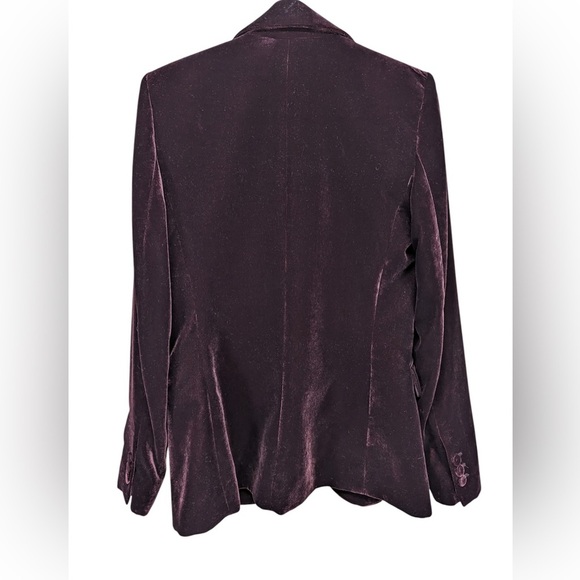 Mango velvet blazer size S open shoulder pads‎ - Picture 2 of 10